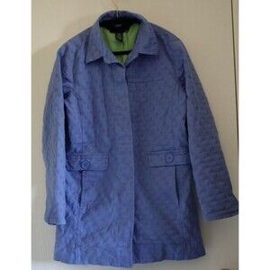 Denim & Co. Womens Small Blue Jacket Coat Soft Pockets